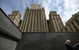 Vue du ministère des Affaires étrangères à Moscou le 19 avril 2021