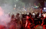 Incidents pendant une manifestation antigouvernementale à Belgrade, le 28 juin 2025