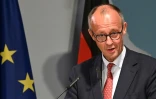 Le chancelier allemand Friedrich Merz prononce un discours au ministère allemand des Affaires étrangères, à Berlin, le 8 septembre 2025