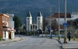 La ville de Medjugorje déserte, le 7 avril 2020 en Bosnie-Herzégovine