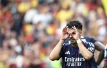 L'attaquant de Lyon Georges Mikautadze, buteur à Lens, le 16 août 2025