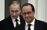 Les présidents russe Vladimir Poutine et français François Hollande le 26 novembre 2015 au Kremlin