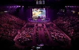 Vue de la salle de l'Accor Arena lors de la de la finale du Major Counter-Strike:GO, l’une des plus prestigieuses compétitions e-sport dans le jeu vidéo, le 21 mai 2023 à Paris-Bercy
