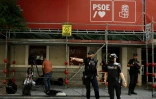 Perquisition au siĂšge du Parti socialiste espagnol (PSOE), Ă Madrid, le 27 mai 2026