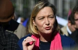 Ludovine de la Rochère, présidente de la Manif pour tous lors d'une manifestation, le 16 octobre 2016 à Paris