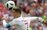Cristiano Ronaldo contre le Maroc, le 20 juin 2018 à Moscou 