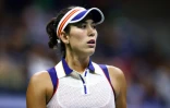 L'Espagnole Garbine Muguruza face à la Tchèque Petra Kvitova en 8e de finale de l'US Open, le 3 septembre 2017 à New York