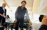 Halldor Benjamin Thorbergsson, un opposant à l'adhésion à l'UE, vote dans le cadre du référendum le 29 août 2026