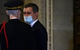 Gérald Darmanin lors de la cérémonie sur les 150 ans de la République au Panthéon, le 4 septembre 2020