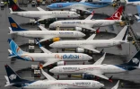 Des avions Boeing 737 Max stationnés avant que le régulateur américain de l'aviation civile (FAA) ait autorisé le vol de ces appareils après 20 mois d'immobilisation au sol, à Seattle (Washington), le 20 novembre 2020