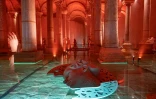La citerne basilique de l'empereur Justinien rouverte au public, le 26 juillet 2022 à Istanbul, en Turquie