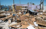 Les dégâts provoqués par le passage de l'ouragan Iram, le 12 septembre 2017 à Islamorada, dans les Keys, en Floride
