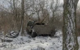 Un char Leopard 1A5 ukrainien près de Pokrovsk, dans la région orientale de Donetsk, le 13 décembre 2024 