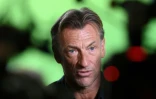Hervé Renard face aux médias le 31 mars 2023 au siège de la FFF. "Ce qui s'est passé avant, je n'étais pas là , ça ne me regarde pas", a déclaré le successeur de Corinne Diacre à la tête de l'équipe de France féminine de football