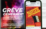 Une publication sur un réseau social, le 22 août 2025, appelant à une grève générale le 10 septembre 2025, après à un appel initialement lancé par le mouvement "Bloquons tout" contre les coupes budgétaires voulues par le Premier ministre François Bayrou