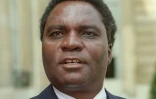 Le président rwandais Juvénal Habyarimana, le 23 avril 1991 à Paris