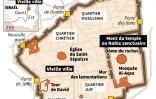 Carte de la Vieille ville de Jérusalem 