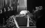Les funérailles du président yougoslave Josip Broz Tito en mai 1980 à Belgrade