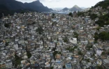 Vue aérienne de la favela de Rocinha à Rio de Janeiro, au Brésil, le 5 mars 2026