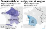 Tempête Gabriel : neige, vent et verglas