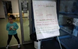 Une école primaire à Toulouse, qui n'accueille que des enfants de soignants et d'agents des forces de l'ordre, le 16 avril 2020