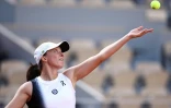 La Polonaise Iga Swiatek, victorieuse de son match ontre l'Espagnole Cristina Bucsa à Roland-Garros, le 30 mai 2023 à Paris