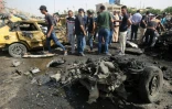 Le site d'une attaque suicide Ă  Bagdad, le 17 mai 2016