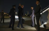 Le secrétaire d'Etat américain Antony Blinken monte dans l'avion qui doit le conduire en Chine, le 16 juin 2023 à la base aérienne Andrews, dans le Maryland