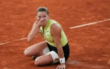 La Polonaise Maja Chwalinska après sa qualification pour la finale de Roland-Garros le 4 juin 2026. Le rêve éveillé de la 114e joueuse mondiale, issue des qualification, va connaître son dernier développement samedi après-midi sur le court Philippe-Chatrier face à la Russe Mirra Andreeva
