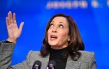 La vice-présidente élue des Etats-Unis, Kamala Harris, prononçant un discours le 16 janvier 2021, à Wilmington dans le Delaware