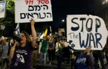 Des proches d'otages israéliens et des manifestants participent à une manifestation antigouvernementale appelant à des actions pour obtenir la libération des otages israéliens retenus dans la bande de Gaza, à Jérusalem, le 16 septembre 2025