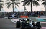La Mercedes de Lewis Hamilton lors du GP d'Abou Dhabi, le 26 novembre 2023