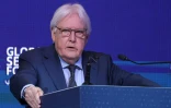 Le chef des opérations humanitaires de l'ONU Martin Griffiths lors de l'ouverture d'un forum à Doha le 20 mai 2024