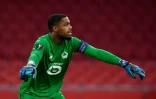 Le gardien de Lille Mike Maignan lors du 16e de finale retour de la Ligue Europa contre l'Ajax Amsterdam, le 25 février 2021.