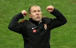 L'entraîneur de Monaco Leonardo Jardim heureux après la victoire contre Toulouse le 2 février 2019 au stade Louis-II  