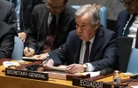 Le secrétaire général de l'ONU Antonio Guterres s'exprime devant le Conseil de sécurité au siège des Nations unies à New York, le 8 décembre 2023