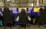 Des élèves de la section esport du lycée Pierre de Coubertin, le 17 octobre 2023 à Nancy, en Meurthe-et-Moselle