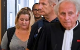 ma mère de Fiona, Cecile Bourgeon et son avocat Gilles-Jean Portejoie le 5 septembre 2016 à Riom