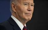 L'ex-président américain Joe Biden, le 10 décembre 2024 à l'Institut Brookings, à Washington