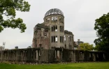 Le parc du Mémorial de la paix à Hiroshima, le 18 mai 2023
