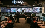 Des employés travaillent au centre de vidéosurveillance Smart Sampa à Sao Paulo, au Brésil, le 25 février 2026Des employés travaillent au centre de vidéosurveillance Smart Sampa à Sao Paulo, au Brésil, le 25 février 2026