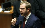 Le ministre de l'Economie Antoine Armand devant l'Assemblée nationale à Paris, le 22 octobre 2024