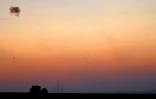Des tirs du système de défense anti-missiles israélien interceptant des roquettes tirées de la bande de Gaza le 12 novembre 2018 