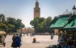 Photo d'archives de la place Jemaa el-Fna, au coeur de Marrakech, le 6 mai 2021