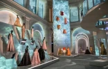 Des créations de Christian Dior exposées au Brooklyn Museum de New York, le 7 septembre 2021