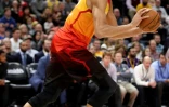 Le pivot français du Utah Jazz Rudy Gobert, lors d'un match de NBA contre les Los Angeles Lakers à Salt Lake City, le 4 décembre 2019 