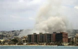 Une frappe aérienne israélienne sur un quartier de la ville de Tyr, dans le sud du Liban, le 15 mai 2026