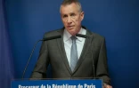 le procureur de la République de Paris, François Molins lors d'une conférence de presse à Saint-Étienne-du-Rouvray, dans le nord-ouest de la France, le 26 juillet 2016