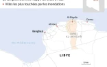 Pluies torrentielles dans l'est de la Libye