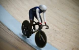 La Française Marie-Divine Kouamé lors du 500 m des Mondiaux de cyclisme, le 4 août 2023 à Glasgow